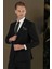 Tk 876 Slim Fit Siyah Klasik Takım Elbise 4