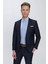 Slim Fit Klasik Mono Yaka Klasik Lacivert Takım Elbise Tk 2021 5