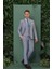 Tk 872 Slim Fit Gri-Mavi Klasik Takım Elbise 2