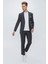 Slim Fit Klasik Mono Yaka Klasik Antrasit Takım Elbise Tk 2021 2