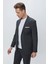 Slim Fit Klasik Mono Yaka Klasik Antrasit Takım Elbise Tk 2021 5