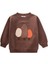 Süzene Nakışlı Sweatshirt 1-7 Yaş Kahve 1