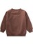 Süzene Nakışlı Sweatshirt 1-7 Yaş Kahve 2