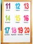 Numbers / Sayılar Manyetik Ingilizce Kelime Kartları Flashcards 11-20 1