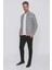 C 627 Slim Fit Beyaz Kareli Spor Ceket 2
