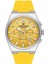 DK.1.10676.7 Sarı Silikon Kordonlu Çelik Kasa Ikonik Spor Takvimli Erkek Kol Saati 1