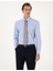 Erkek Mavi Slim Fit Uzun Kollu Basic Gömlek 50316734-VR036 4