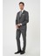 Slim Fit Esnek Yelekli Klasik Füme Takım Elbise Tk 897 2
