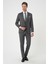 Slim Fit Esnek Yelekli Klasik Füme Takım Elbise Tk 897 3