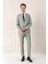 Slim Fit Jakarlı Çift Yırtmaç Klasik Nil Yeşili Takım Elbise Tk 893 2