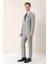 Slim Fit Jakarlı Çift Yırtmaç Klasik Nil Yeşili Takım Elbise Tk 893 3