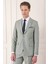 Slim Fit Jakarlı Çift Yırtmaç Klasik Nil Yeşili Takım Elbise Tk 893 4