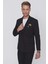 C 625 Slim Fit Siyah Spor Ceket 3