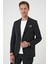 Comfort Fit Torba Cep Pötikare Gofre Kumaş Esnek Casual Lacivert Ceket C 669 4