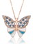 Gümüş Nazarlı Kelebek Bayan Kolye 1