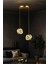 Aurea Model 2’li Gold 3 Renk Modu Ledli Salon Mutfak Oturma Odası Sarkıt LED Avize 1