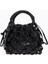 Small Macrame Crystal Siyah El Çantası 1