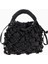 Small Macrame Crystal Siyah El Çantası 3