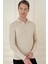 Tr 878 Triko Slim Fit Bej Basic 3