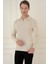 Tr 878 Triko Slim Fit Bej Basic 4