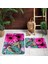 Dijital Baskı Modern Banyo Halısı Ikili Banyo Paspası LNA5073 100X60+60X50 cm 1
