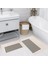 Dijital Baskı Modern Banyo Halısı Ikili Banyo Paspası LNA5190 100X60+60X50 cm 1