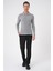Tr 878 Triko Slim Fit Gri Basic 1