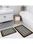 Dijital Baskı Modern Banyo Halısı Ikili Banyo Paspası LNA5146 100X60+60X50 cm 1
