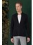 Tr 860 Slim Fit Lacivert Klasik Triko 2