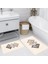 Dijital Baskı Modern Banyo Halısı Ikili Banyo Paspası LNA5162 100X60+60X50 cm 1