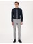 Erkek Lacivert Slim Fit Uzun Kollu Basic Gömlek 50316734-VR033 5