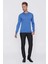 Tr 840 Slim Fit Mavi Klasik Triko 4