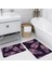 Dijital Baskı Modern Banyo Halısı Ikili Banyo Paspası LNA5220 100X60+60X50 cm 1