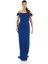 Kadın Askılı Uzun Şifon Abiye Elbise 58464 Saks 3