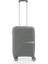 V374 Ultra Hafif Plastik Materyal Polipropilen Kabin Boy Valiz - Gri 1