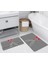 Dijital Baskı Modern Banyo Halısı Ikili Banyo Paspası LNA5232 100X60+60X50 cm 1