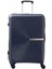 V374 Ultra Hafif Plastik Materyal Polipropilen Büyük Boy Valiz - Lacivert 1
