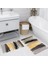 Dijital Baskı Modern Banyo Halısı Ikili Banyo Paspası LNA5177 100X60+60X50 cm 1