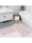 Dijital Baskı Modern Banyo Halısı Ikili Banyo Paspası LNA5214 100X60+60X50 cm 1