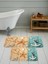 Dijital Baskı Modern Banyo Halısı Ikili Banyo Paspası LNA5045 100X60+60X50 cm 1