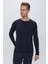 Tr 854 Slim Fit Lacivert Klasik Triko 1