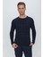 Tr 854 Slim Fit Lacivert Klasik Triko 2