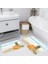 Dijital Baskı Modern Banyo Halısı Ikili Banyo Paspası LNA5032 100X60+60X50 cm 1