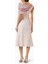 Off-Shoulder Midi Elbise Zarif ve Şık Görünüm, A-Line Silahet 3