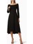 Şıklık ve Rahatlık: Mimosa Off-Shoulder Midi Dress - A-Line Silüet, Umi Kumaş 2