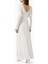 Diva Maxi Elbise - Puffed Sleeves, Twinkle Knit, U-Cut Back, Şıklığı Yansıtan Tasarım 3