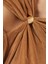 Eleanor Midi Dress - Zarif Tasarım, Altın Yüzük Dekolteli, Uzun Kollu, Etkileyici Midi Elbise 4
