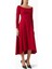 Şıklık ve Rahatlık: Mimosa Off-Shoulder Midi Dress - A-Line Silüet, Umi Kumaş 1