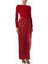 Drape Maxi Elbise - Dikkat Çekici Doku, Yüksek Yırtmaç & V-Yırtmaçlı Bel 1