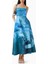 Mavi Osidge Desenli Maxi Elbise - %73 Viskoz, %27 Keten Kumaş Içeriği ile Şık Tasarım 2